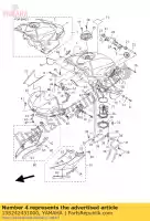 13S242451000, Yamaha, afbeelding, brandstoftank 2 yamaha yzf r 600 2008, Nieuw