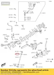 Here you can order the nut,hex,8mm kvf300ccf from Kawasaki, with part number 92210Y048: