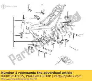 Piaggio Group 00H019616015 kader - Onderkant