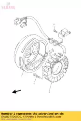 rotor assy van Yamaha, met onderdeel nummer 5KS814500000, bestel je hier online:
