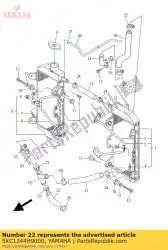 Aqui você pode pedir o mangueira 5 em Yamaha , com o número da peça 5XC1244H9000: