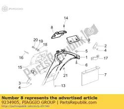 Qui puoi ordinare elemento superiore da Piaggio Group , con numero parte 9234905: