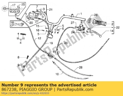 Aprilia 867238, Washer, OEM: Aprilia 867238