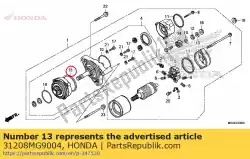 Tutaj możesz zamówić pier? Cie? Od Honda , z numerem części 31208MG9004: