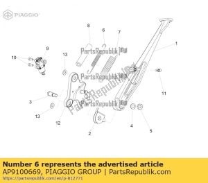 aprilia AP9100669 wewn?trzna spr??yna - Dół