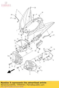 yamaha 4D3216210000 solapa - Lado inferior