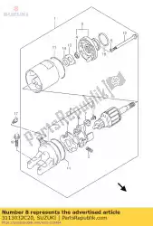 Qui puoi ordinare spazzola sotto assy da Suzuki , con numero parte 3113032C20: