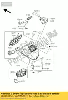 110100156, Kawasaki, filtre-assy-air er650c9f kawasaki er-6f er-6n 650 2009 2010 2011, Nouveau