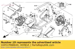 Qui puoi ordinare tubo a, carburante da Honda , con numero parte 16951MBB640: