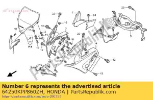 Honda 64250KPP860ZH maska, fr. centrum * yr249c - Dół