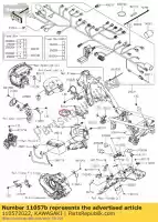 110572022, Kawasaki, 01 wspornik, ecu kawasaki  230 2020 2021, Nowy