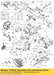Here you can order the 01 bracket,ecu from Kawasaki, with part number 110572022: