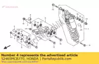 52465MCB770, Honda, Braço sub assy., almofada honda xl transalp v va xl650v xl700v xl700va 700 650 , Novo