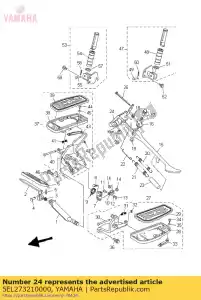 yamaha 5EL273210000 bracket, side stand - Bottom side