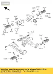 Here you can order the pin kl650-b1 from Kawasaki, with part number 920431328: