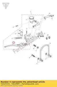 Triumph T2025441 lever assy - Right side