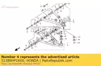 51380HP1600, Honda, Conjunto de brazo., l. fr. superior honda trx450er sportrax 450 , Nuevo