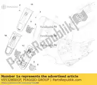 65532800GP, Piaggio Group, cubreescudo     , Nieuw