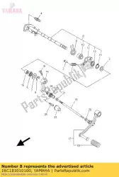 Here you can order the shift shaft assy from Yamaha, with part number 1RC181010100: