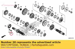 Aqui você pode pedir o parafuso, soquete de flange, 6x14 em Honda , com o número da peça 90071MF5000: