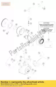 ktm 90230002133 tapa de encendido con enchufe - Lado inferior