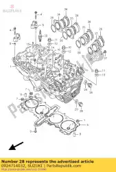 Here you can order the plug from Suzuki, with part number 0924714032: