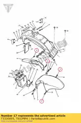 Here you can order the bolt from Triumph, with part number T3330095: