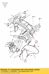 triumph T3330095 bolt - Bottom side