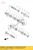 5BE171510000, Yamaha, engranaje, quinto piñón yamaha  yz 250 400 426 1998 1999 2000 2001 2002 2003 2004 2005 2006 2007 2008 2009 2010 2011 2012 2013 2014 2015 2016 2017 2018 2019 2020 2021, Nuevo