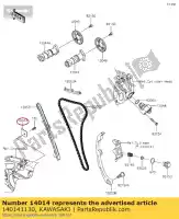 140141130, Kawasaki, position de la plaque klx300-a2 kawasaki  d klx ninja z 125 250 300 1997 1998 1999 2000 2001 2002 2003 2009 2010 2011 2012 2013 2014 2015 2016 2017 2018 2019 2020 2021, Nouveau