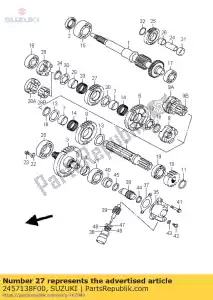 suzuki 2457138F00 marcha atrás dr - Lado inferior