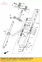 1AE231700000, Yamaha, cylinder comp., front fork yamaha fz 750, New