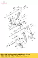 4D3235800033, Yamaha, antebraço frontal comp. (direito) yamaha yfm 250 2011 2012 2013, Novo