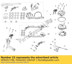 Aprilia AP8201748, Lavadora, OEM: Aprilia AP8201748