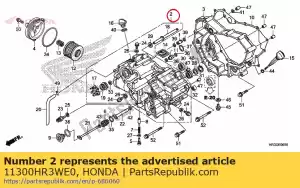 honda 11300HR3WE0 cover assy fr cra - Bottom side