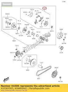 kawasaki 41036Y003 hub-assy kvf300ccf - Il fondo