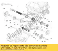 1A018086, Piaggio Group, engranaje 6a aprilia ksua0 rs 660 abs (apac) tuono 660 (apac) zd4ksa00, zd4kvh, zd4ksg zd4ksue0 zd4xba00 zd4ztpiag 660 2020 2021 2022, Nuevo