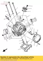 3NS111810000, Yamaha, guarnizione, testata 1 yamaha sr tw 125 1989 1992 1996 1997 1998 1999 2000 2001 2002 2003 2004, Nuovo