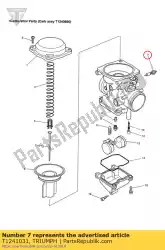 Qui puoi ordinare kit valvole da Triumph , con numero parte T1241031: