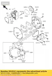 Qui puoi ordinare bullone, presa, 5x14 da Kawasaki , con numero parte 921511581: