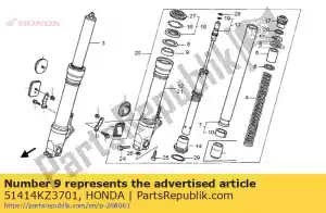 Honda 51414KZ3701 arbusto, guia - Lado inferior