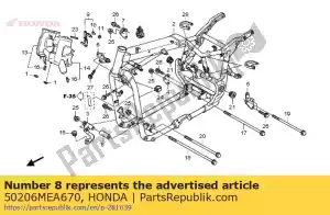 honda 50206MEA670 geen beschrijving beschikbaar op dit moment - Onderkant