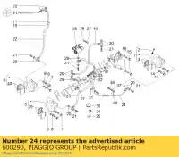 600290, Piaggio Group, Tubatura piaggio x 125 180 200 250 2000 2002 2004 2005 2006 2007, Nuovo