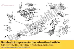 Here you can order the no description available at the moment from Honda, with part number 64513MCA000: