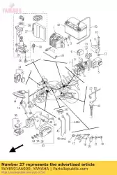 Aquí puede pedir conjunto de unidad de control del motor de Yamaha , con el número de pieza 5VY8591A6000: