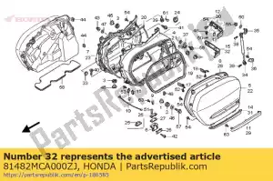 Honda 81482MCA000ZJ moldagem, l. rr. alforje - Lado inferior