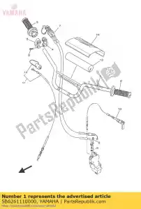 yamaha 5B6261110000 handlebar - Bottom side