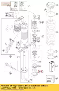 ktm 50180480 podk?adka gumowa 17x58x59 - Dół