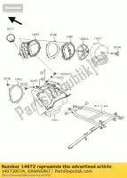 140730034, Kawasaki, conduit, filtre à air kawasaki kx  m kx125 125 , Nouveau