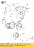 132801142, Kawasaki, support, filtre à air ele kawasaki kx  a kx65 65 , Nouveau